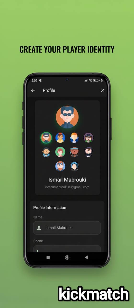 KickMatch Match Details